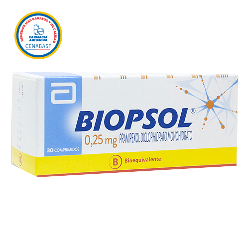 Biopsol 0,25 mg x 30 comprimidos (Cenabast)