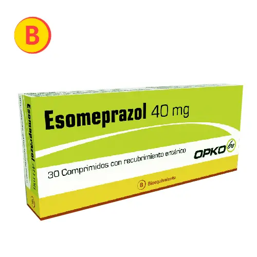 Product image of Esomeprazol 40 mg x 30 comprimidos con recubrimiento entérico (Opko)