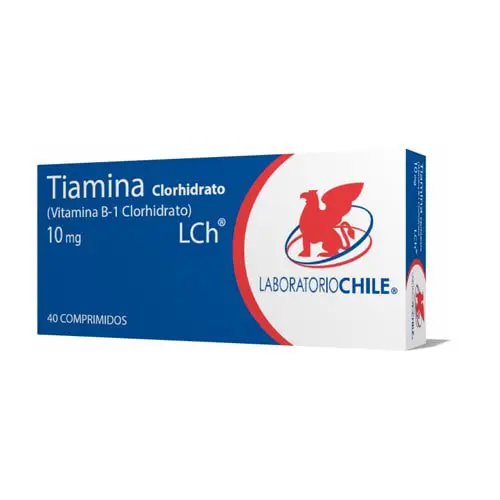 Product image of Tiamina Clorhidrato 10 Mg X 40 comprimidos  (Laboratorio Chile)