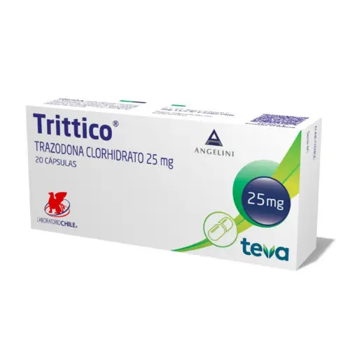 Product image of Trittico 25 mg x 20 cápsulas (Lab. Chile Teva)