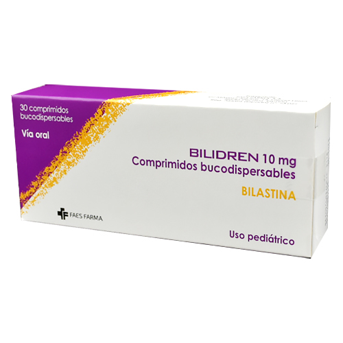 Product image of BILIDREN  Bilastina 10 mg  x 30 comprimidos bucodispersables DESCUENTO