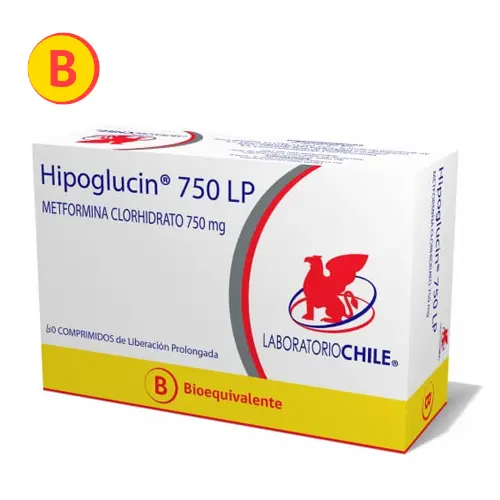 Hipoglucin Lp 750 mg x 60 Comprimidos de liberación prolongada (LCh)