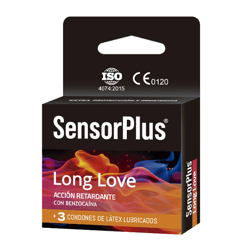 Preservativo SensorPlus Long Love x 3 unidades