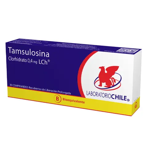 Product image of Tamsulosina 0,4 mg x 30 Comprimidos de Liberación Prolongada (Lab. Chile)