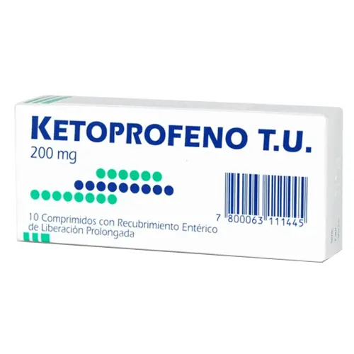 Ketoprofeno TU 200 mg x 10 Comprimidos de liberación prolongada (Mintlab)