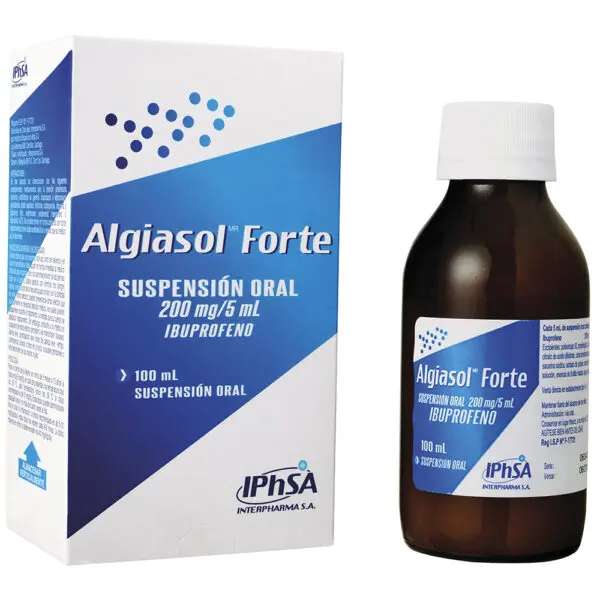 Algiasol Forte Ibuprofeno 200 mg/5 ml Suspensión Oral 100mL (IphSA)