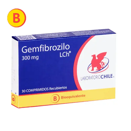 Gemfibrozilo 300 mg X30 Cápsulas (Laboratorio Chile)