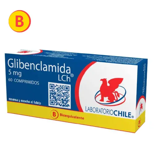 Glibenclamida 5 mg x 60 comprimidos (Lab Chile)