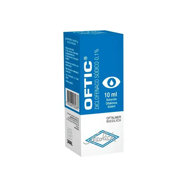 Oftic Gotas Diclofenaco Sodico 0,1% Solución Oftalmológica  25ml