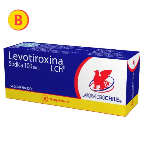 Levotiroxina Sódica 100 mcg x 84 Comprimidos