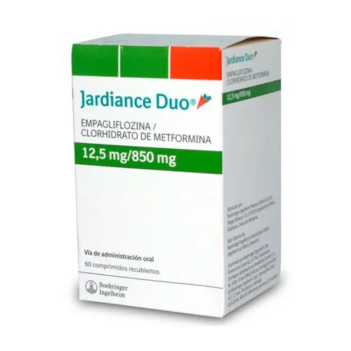 Product image of Jardiance Duo 12,5/850 x 60 comprimidos recubiertos (Boehringer Ingelheim)