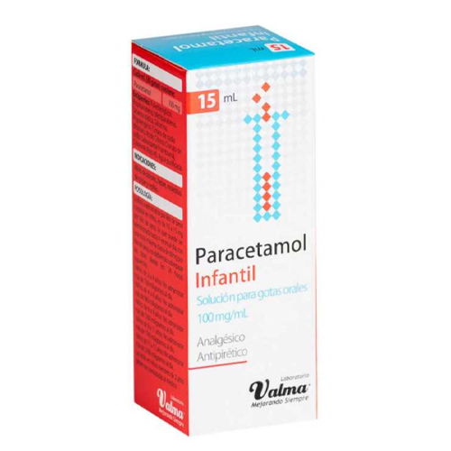 Paracetamol 100 mg/ml Gotas 15mL (Valma)