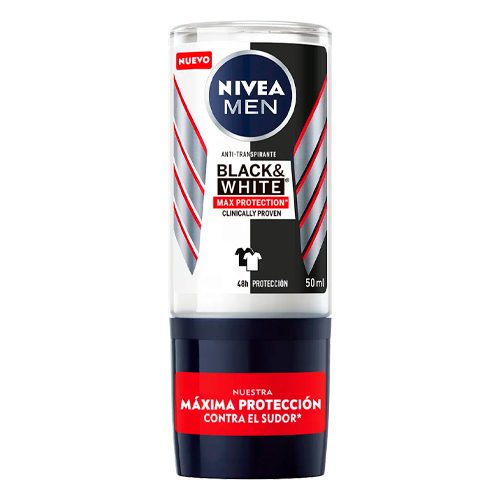 Nivea Men Antitranspirante Roll-on Black & White Max Protection 50ml