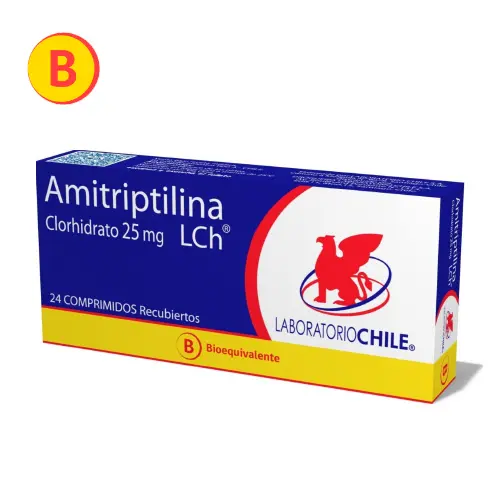 Amitriptilina 25 mg x 24 comprimidos recubiertos (LCh)