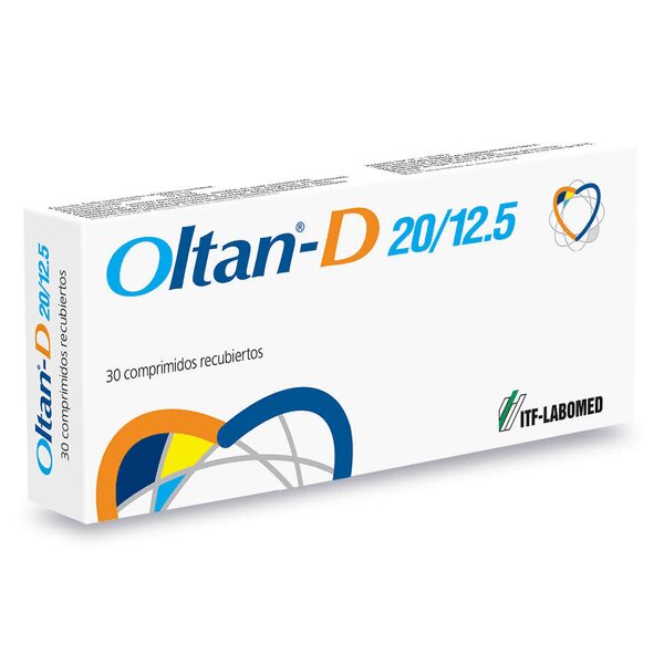 Product image of Oltan-D 20/12,5 x 30 comprimidos recubiertos (ITF Labomed)