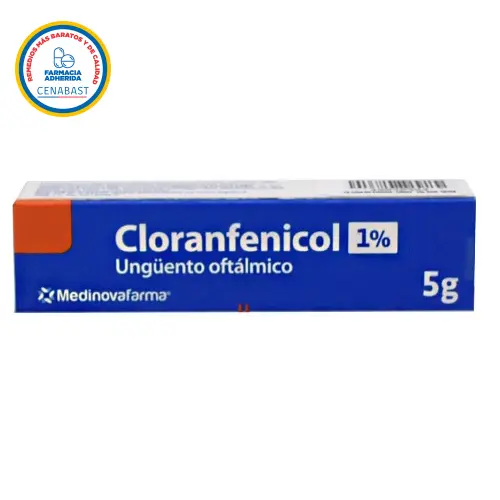 Product image of Cloranfenicol unguento Oftálmico 1% x 5 Gr (Cenabast) (Medinovafarma)