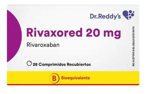 Product image of Rivaxored 20 mg x 28 comprimidos "Ley Cenabast"