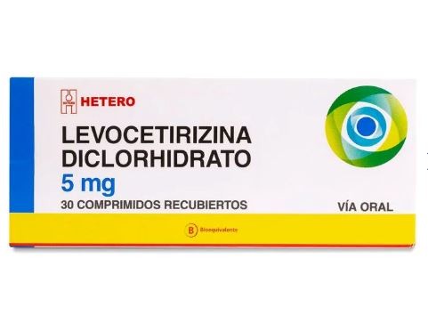 Product image of Levocetirizina 5 mg x 30 comprimidos recubiertos "Ley Cenabast"