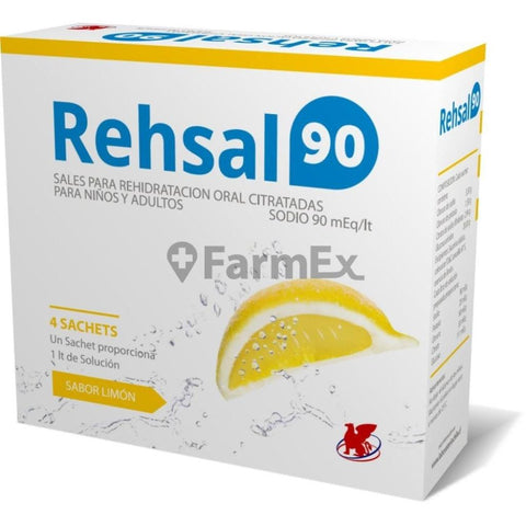 Product image of Rehsal - 90 Limón x 4 sobres