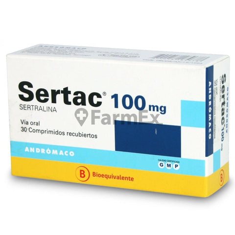 Product image of Sertac 100 mg x 30 comprimidos