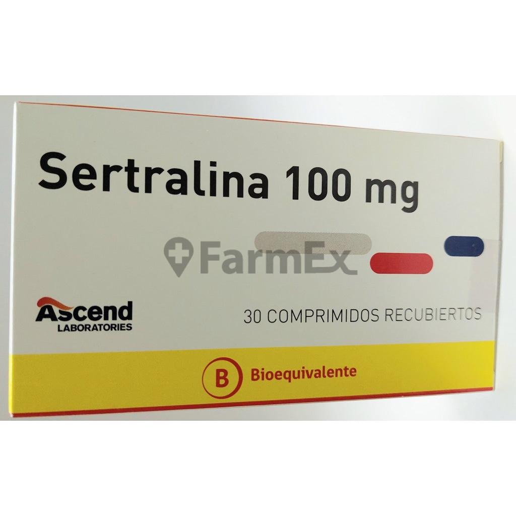 Product image of Sertralina 100 mg x 30 comprimidos