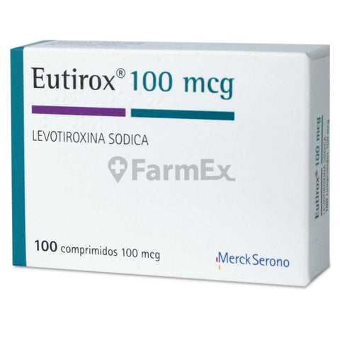 Product image of Eutirox 100 mcg x 100 comprimidos