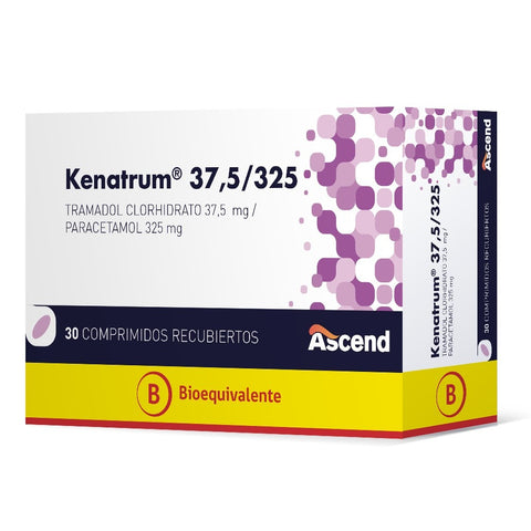 Product image of Kenatrum 37,5/325 mg x 30 Comprimidos Recubiertos