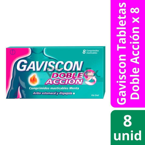 Product image of Gaviscon Doble Accion x 8 comprimidos