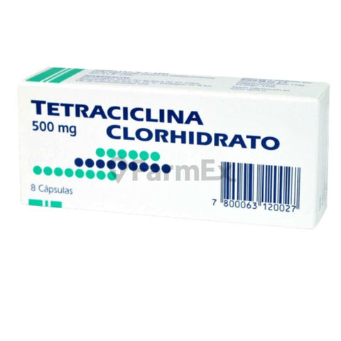 Product image of Tetraciclina 500 mg x 8 cápsulas