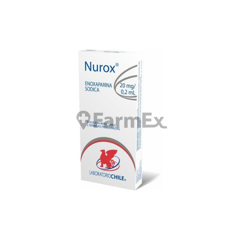 Nurox Solución Inyectable 20 mg / 0,2 mL x 2 Jeringas prellenadas