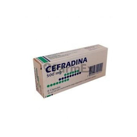 Product image of Cefradina 500 mg x 8 cápsulas