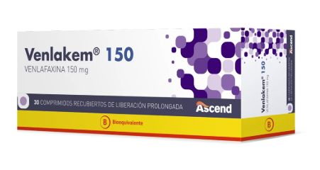 Venlakem 150 mg x 30 Comprimidos Recubiertos "Ley Cenabast"