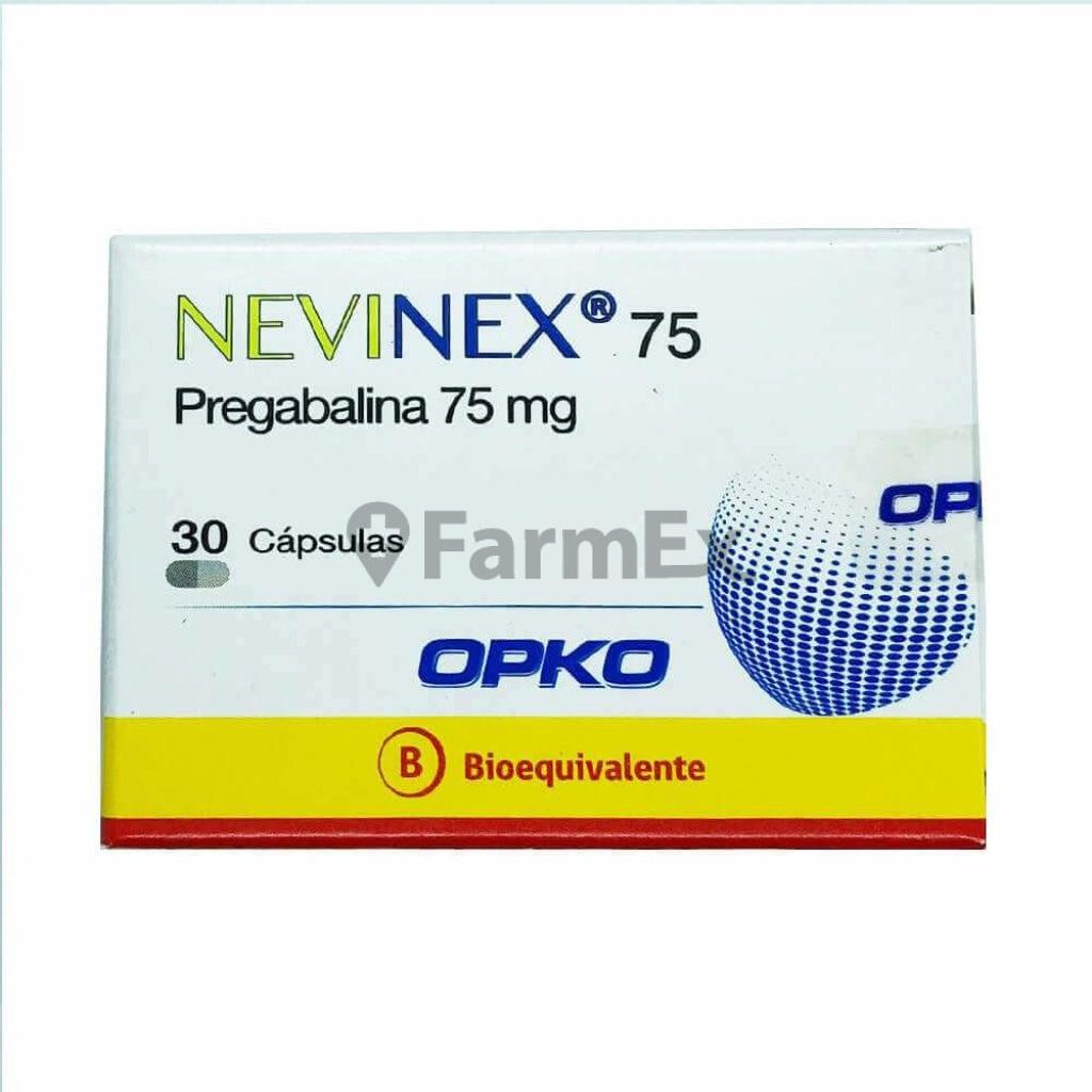 Nevinex 75 mg x 30 cápsulas