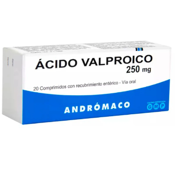 Product image of Acido Valproico 250 mg x 20 comprimidos recubiertos