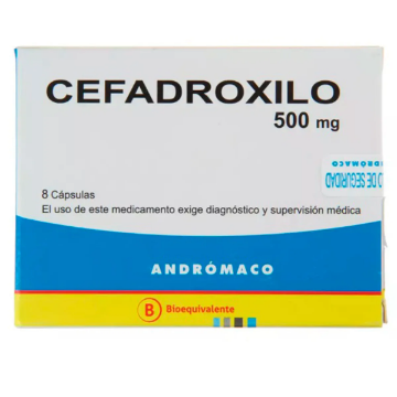 Product image of Cefadroxilo 500 mg x 8 cápsulas