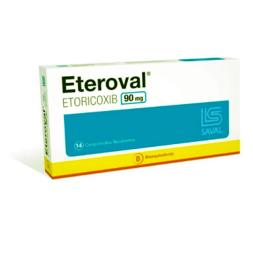 Product image of Eteroval 90 mg x 14 comprimidos recubiertos