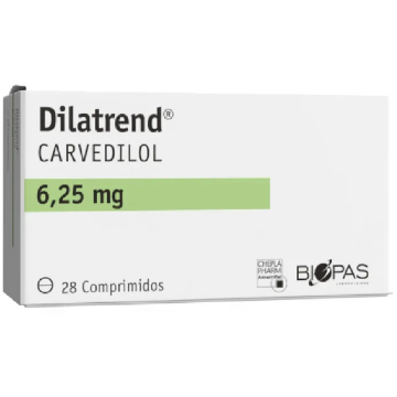 Product image of DILATREND 6,25 MG X 28 COMP.