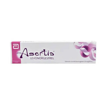 Product image of Asertia 20 mcg / 24 hrs implante intrauterino x 1 unidad