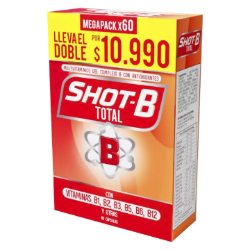 Product image of SHOT-B TOTAL MULTIVITAMINICO 60 CAPSULAS MEGAPACK