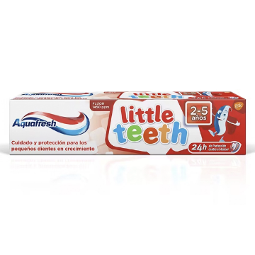 Product image of Aquafresh little teeth paste 2-5 años sin flúor x 63 g