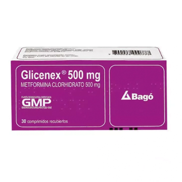 Product image of GLICENEX DUO 500/ 2.5 MG X 30 COMP. REC.