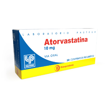 Product image of Atorvastatina 10 mg x 30 comprimidos