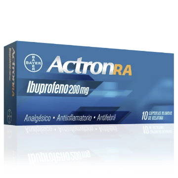 Product image of Actron 200 mg x 10 cápsulas blandas