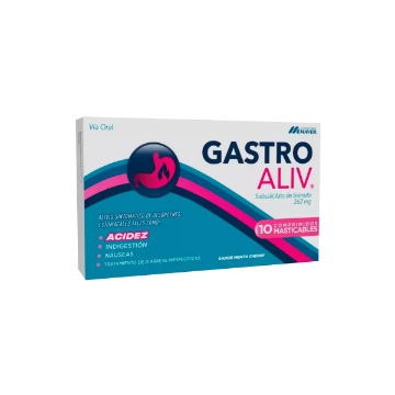 Product image of Gastroaliv 262 mg x 10 comprimidos masticables