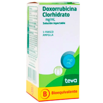 Product image of Doxorrubicina 50 mg / 25 ml x 1 frasco ampolla