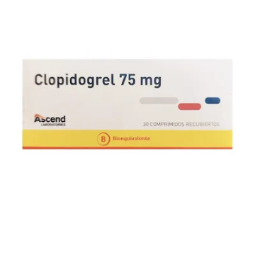 Product image of Clopidogrel 75 mg x 30 comprimidos