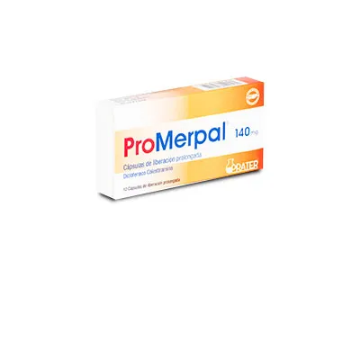 Product image of Promerpal 140mg x 10 cápsulas con liberación prolongada