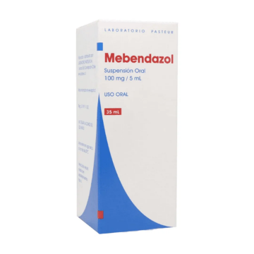 Product image of Mebendazol suspensión oral 100 mg / 5 ml x 35 ml