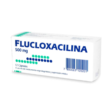 Product image of Flucloxacilina 500 mg x 12 cápsulas