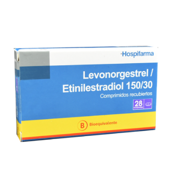 Product image of LEVONORGESTREL + ETINILESTRADIOL 150 / 30MCG X 28 COMP.